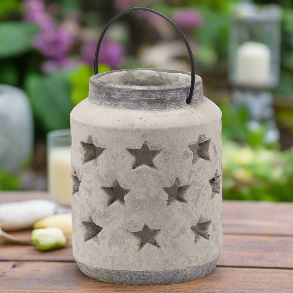 Bloomville Stone Star Lantern (23cm)