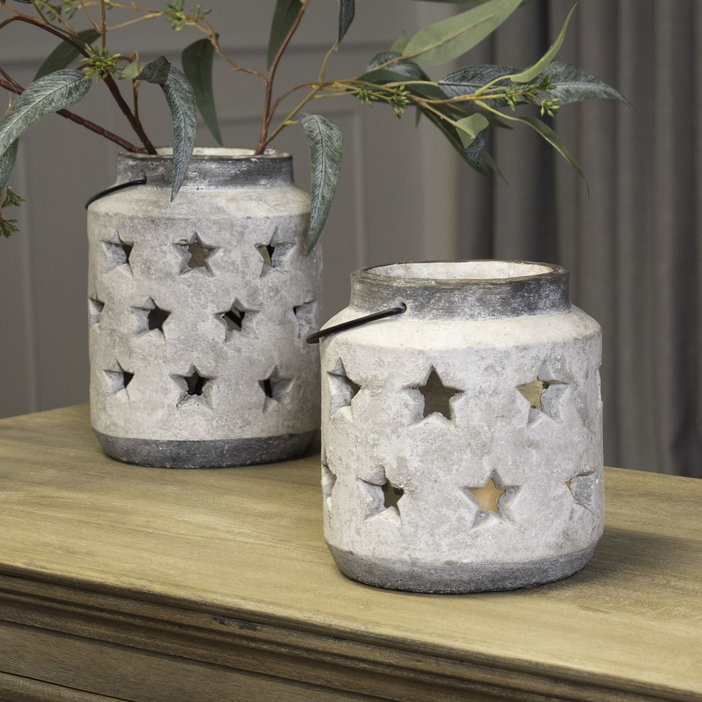 Bloomville Stone Star Lantern (19cm)