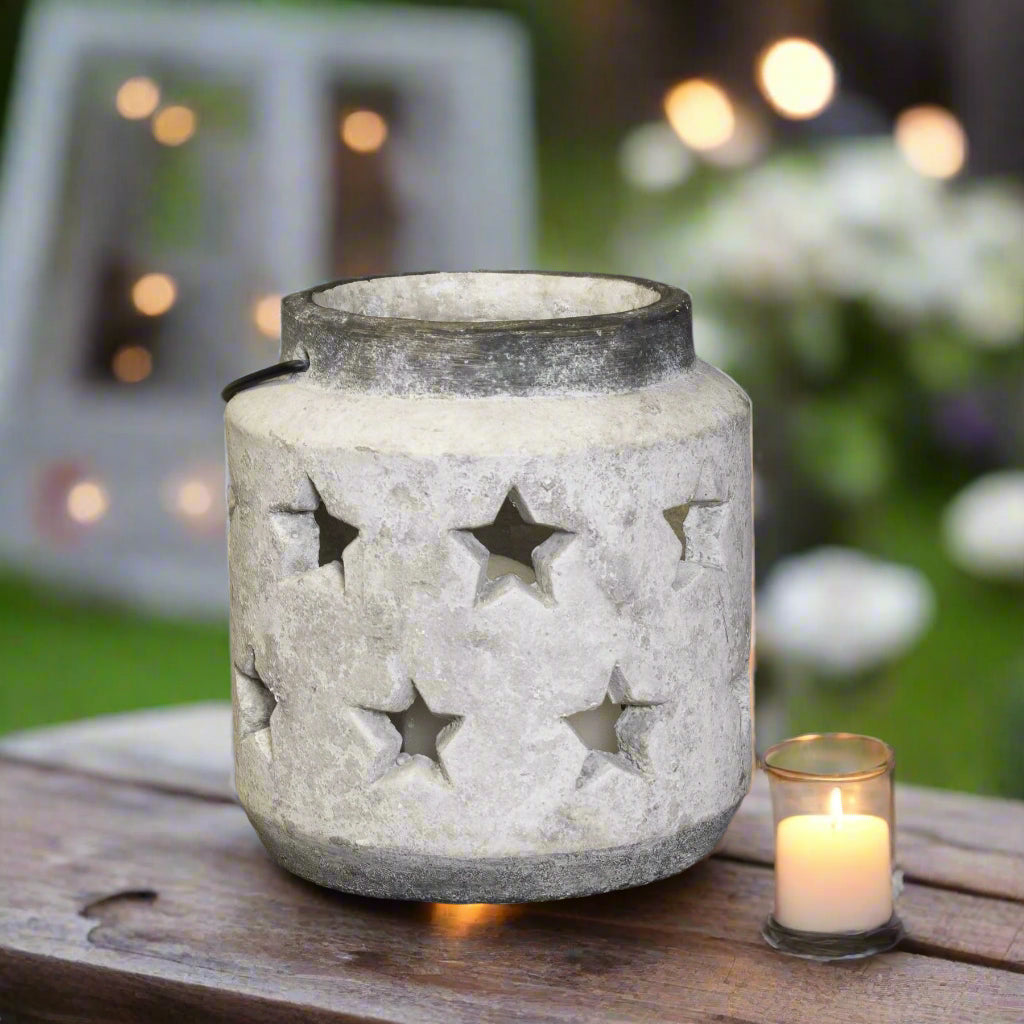 Bloomville Stone Star Lantern (19cm)