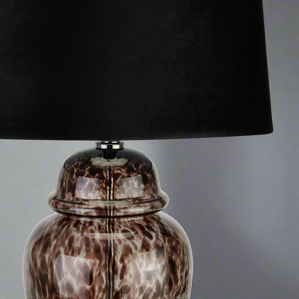 Black Dapple Acanthus Lamp