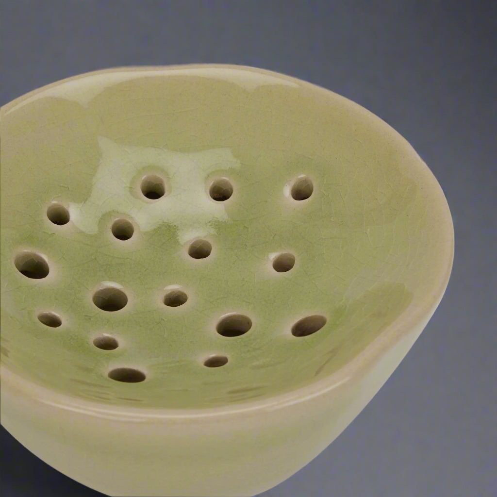 Light Green Ceramic Flower Frog