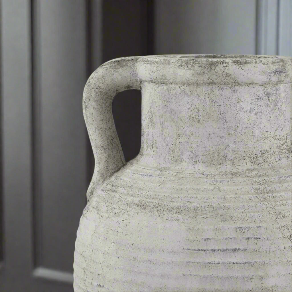 Athena Stone Amphora Vase Pot (Large)