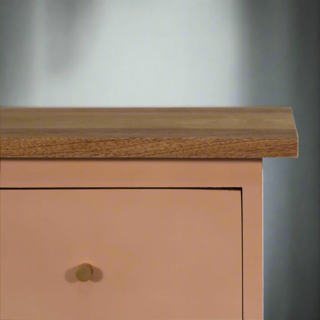 Blush Pink Hand Painted Drawer Set
