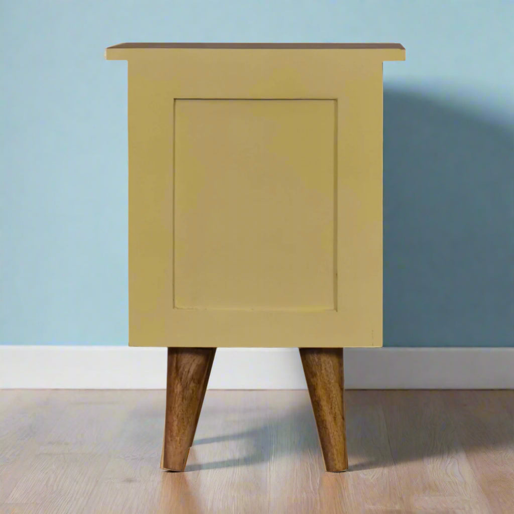 Yellow Hand Painted Drawer Set