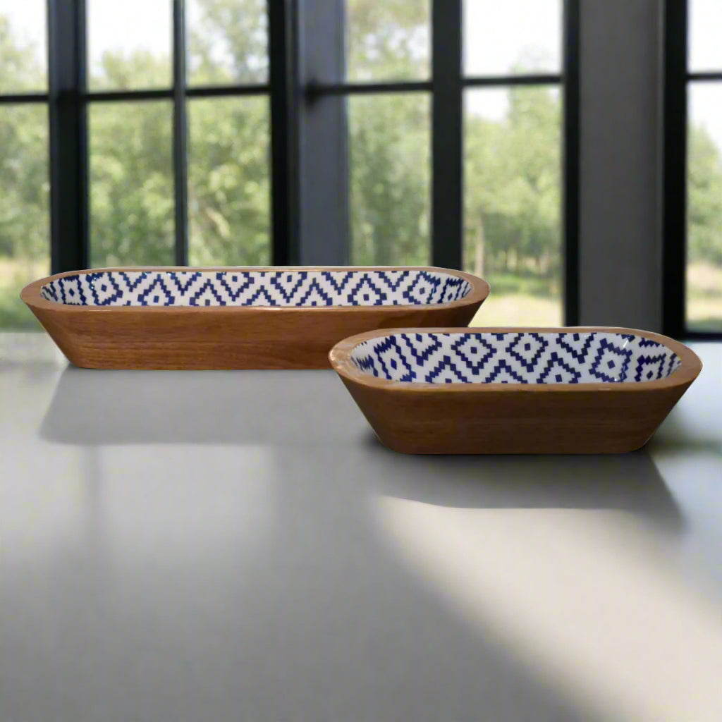 Aztec Rectangle Bowl Set of 2