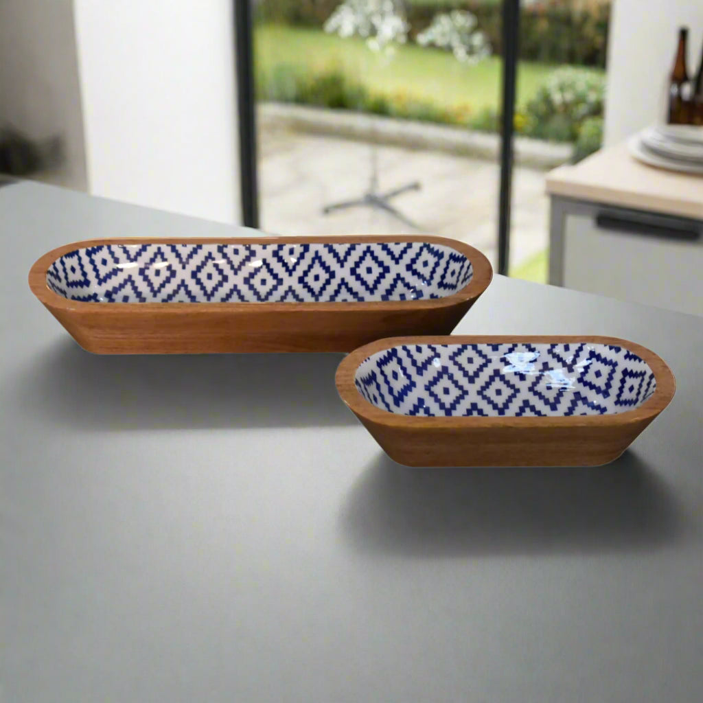 Aztec Rectangle Bowl Set of 2