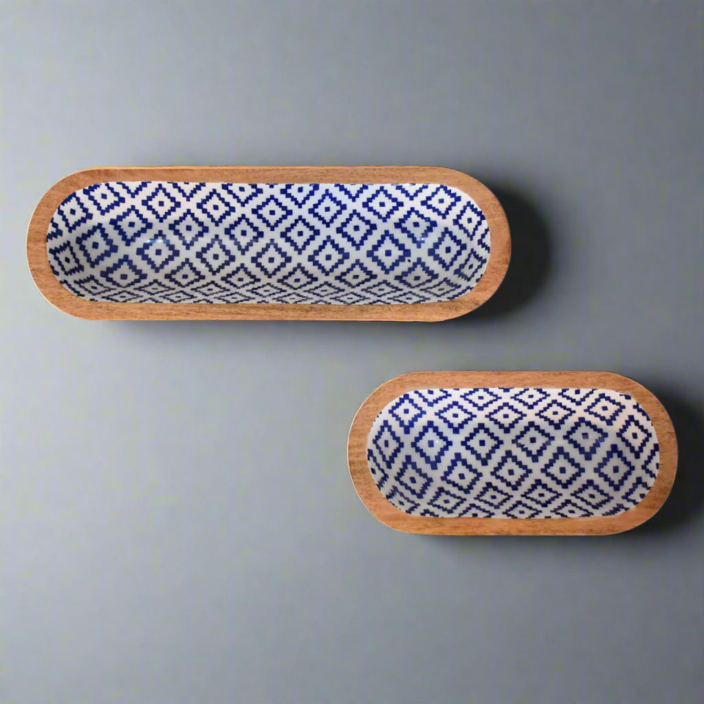Aztec Rectangle Bowl Set of 2
