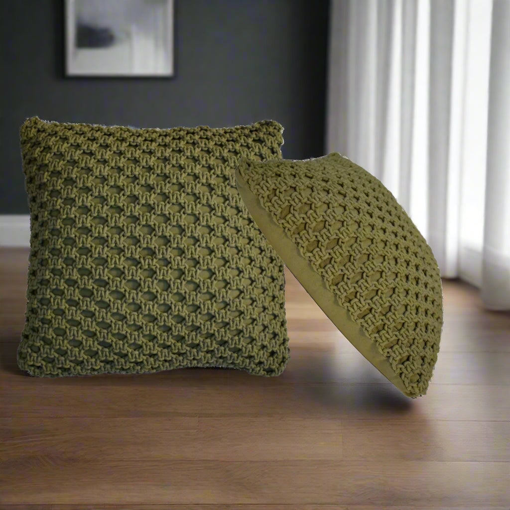 Myra Cushion Set of 2- Green