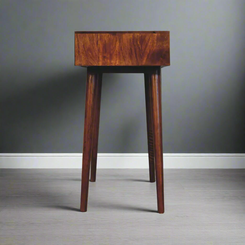 Pineapple Console Table (Chestnut Finish)