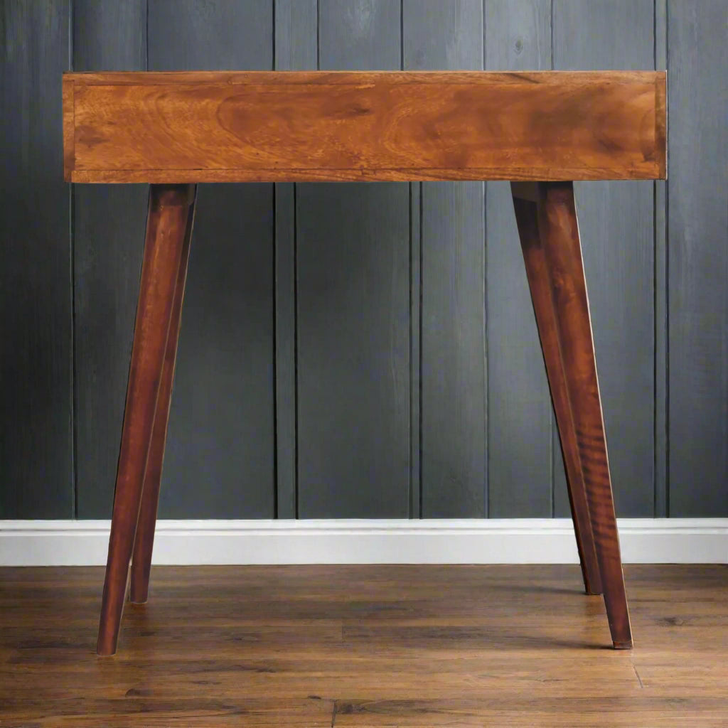 Pineapple Console Table (Chestnut Finish)