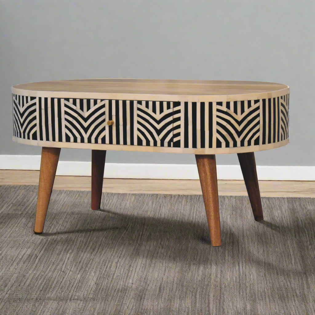 Edessa Bone Inlay Coffee Table