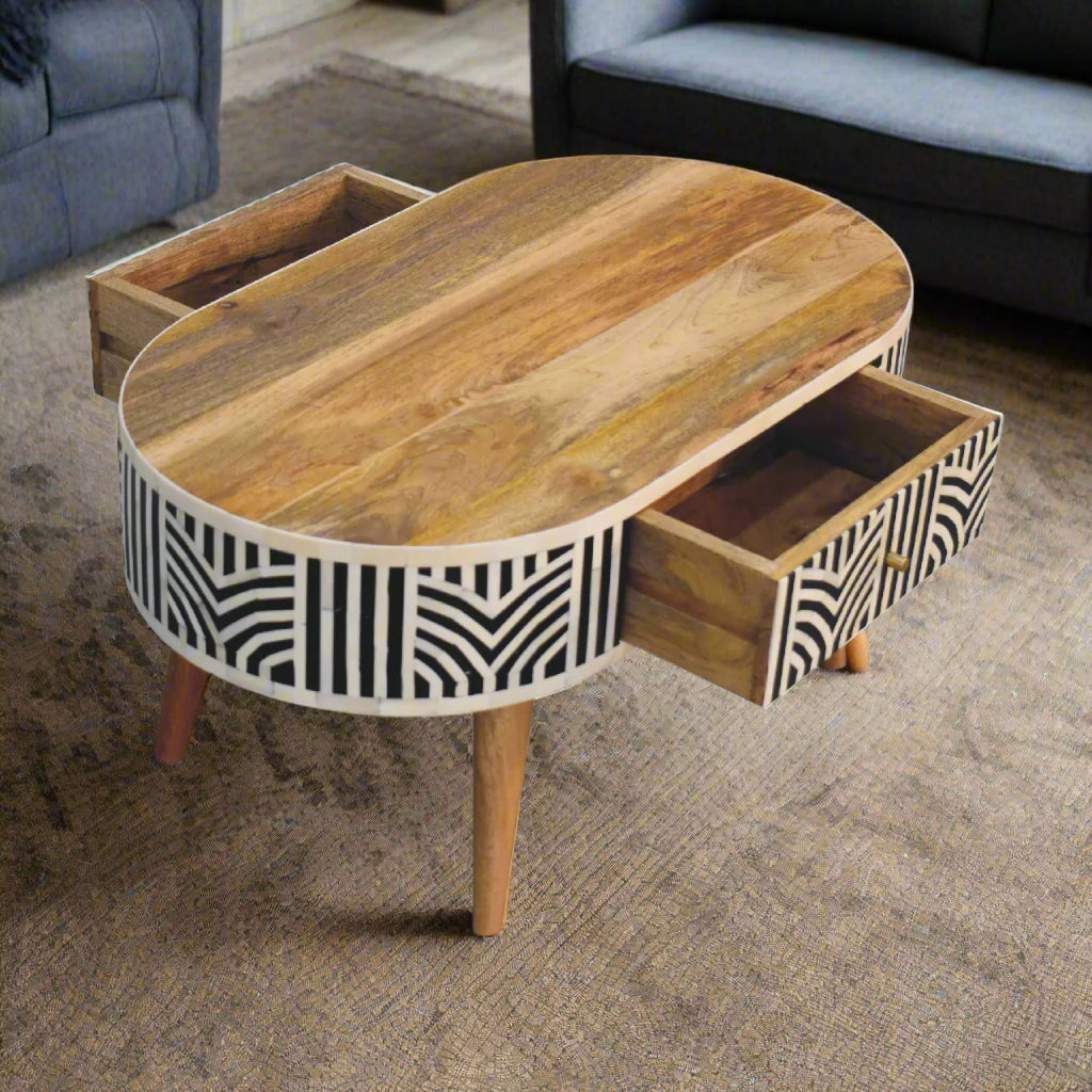 Edessa Bone Inlay Coffee Table