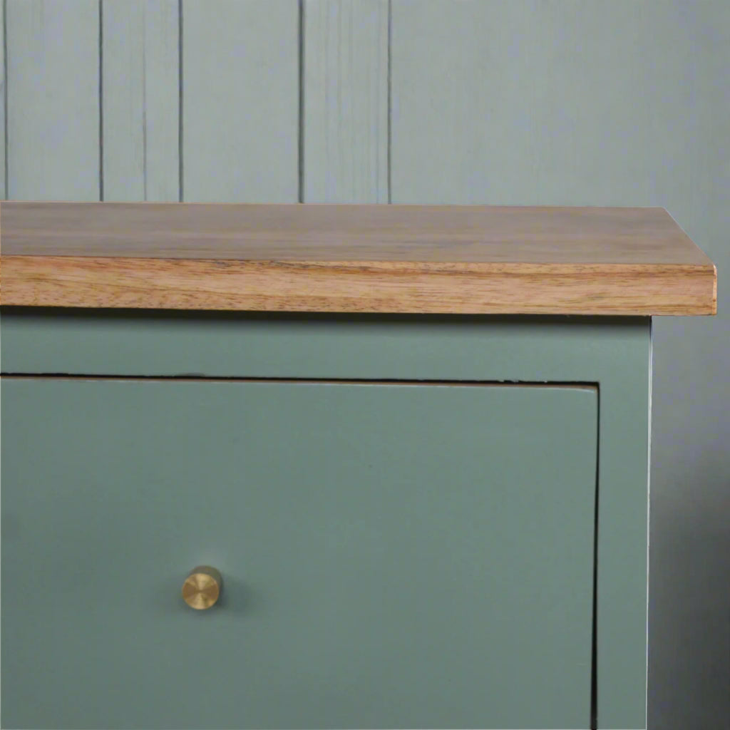 Green Hand Painted Drawer Set