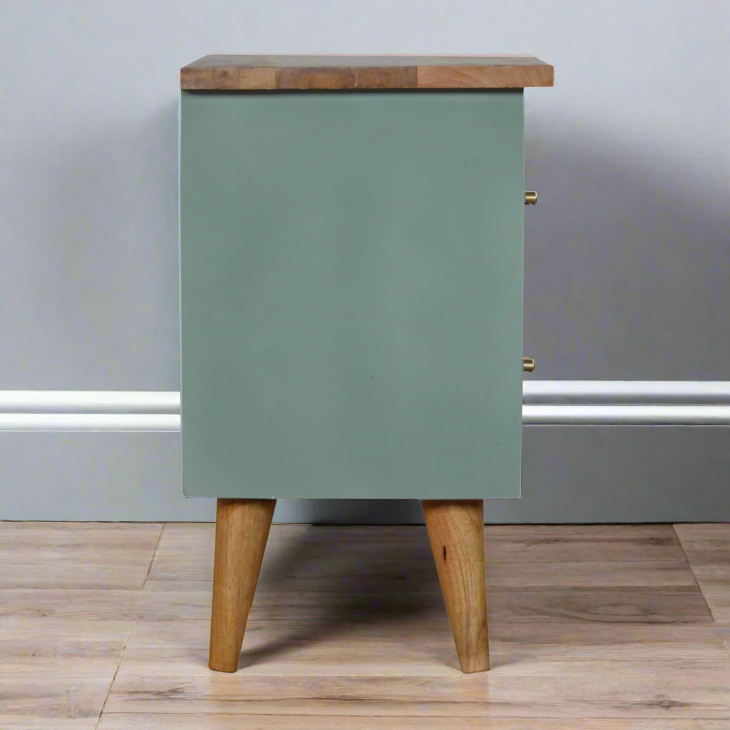 Green Hand Painted Drawer Set