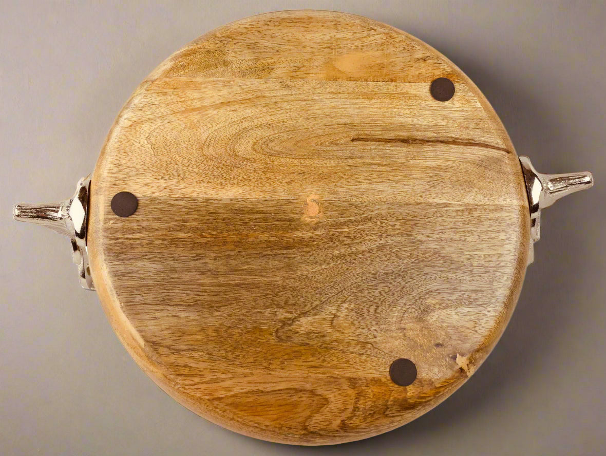 Wooden Stag Tray 33.5cm