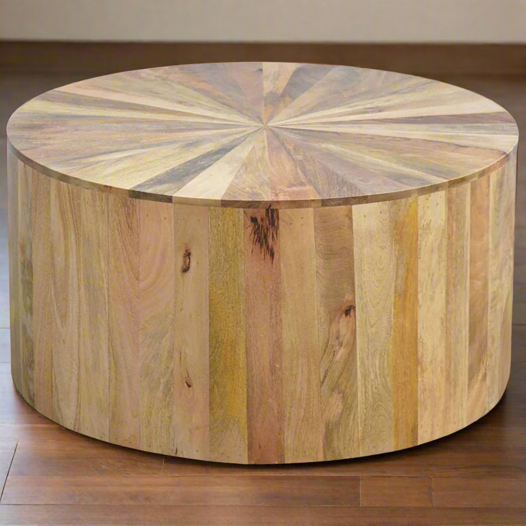 Round Wooden Coffee Table