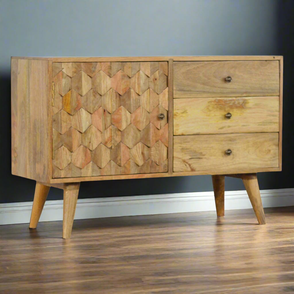Pineapple Carved Sideboard