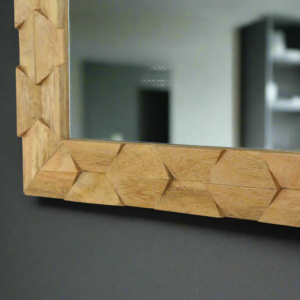 Pineapple Carve Square Mirror