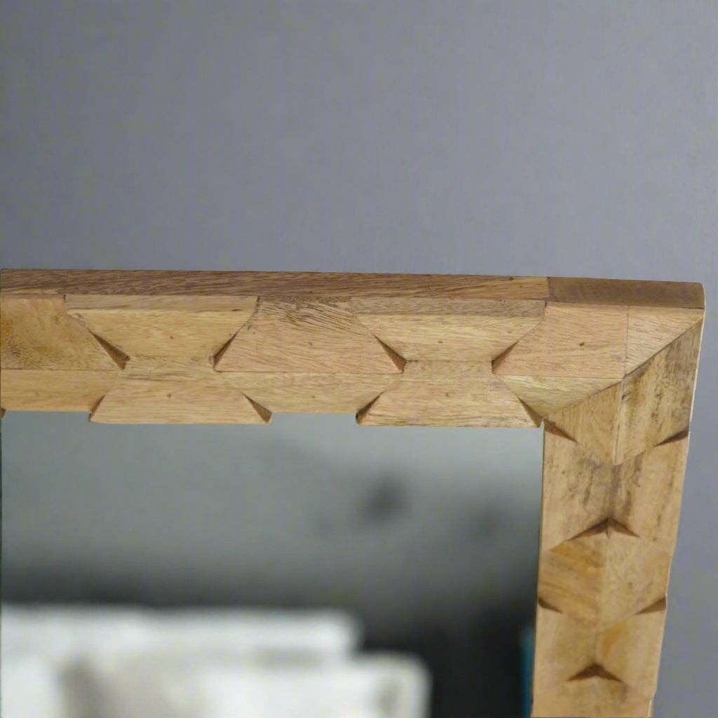 Pineapple Carve Square Mirror