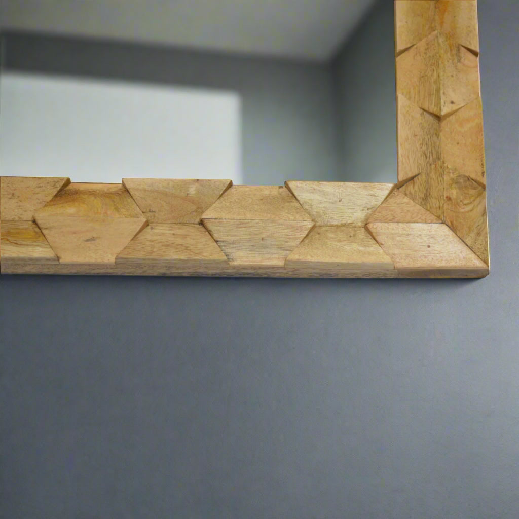 Pineapple Carve Square Mirror