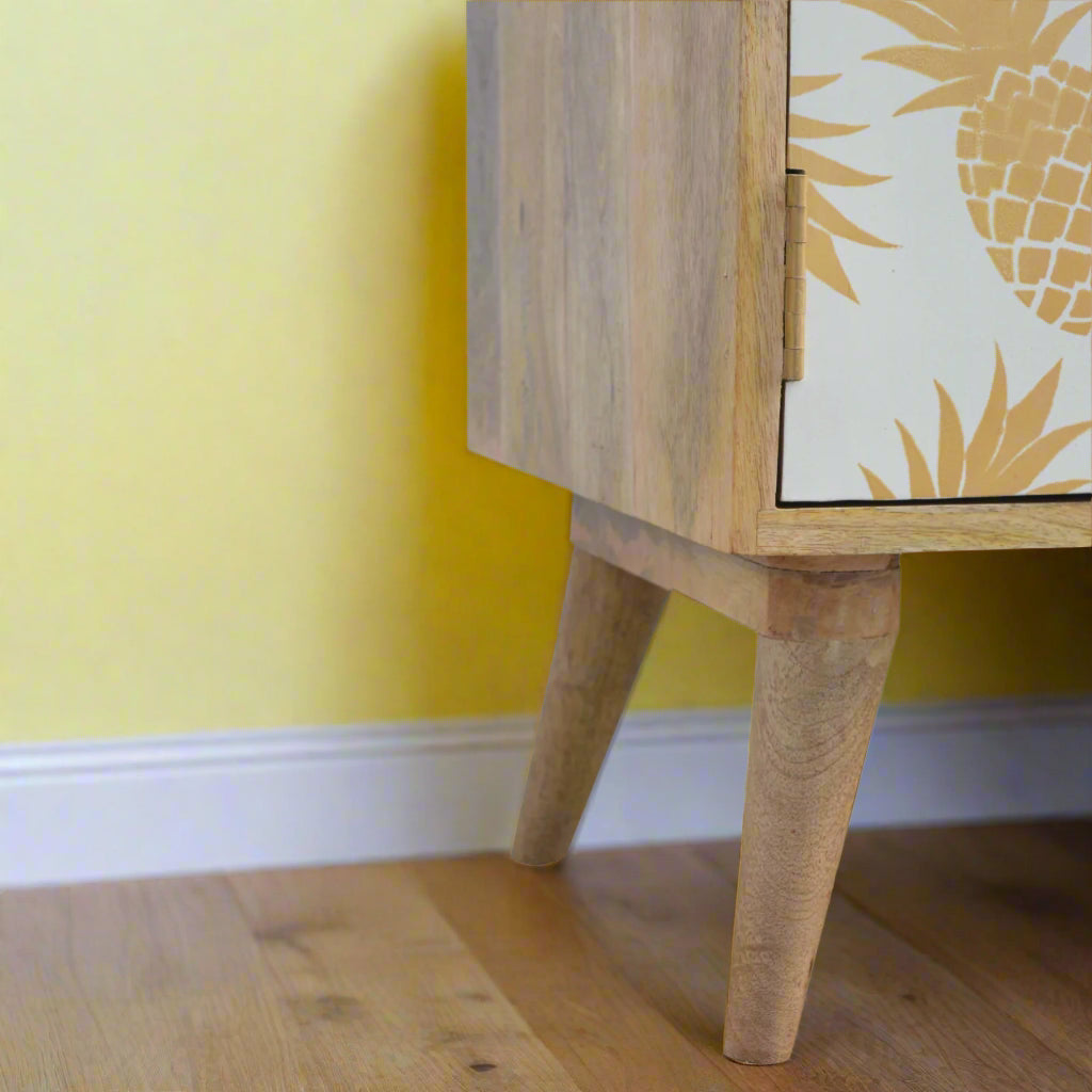Pineapple Screen Print Small Cupboard