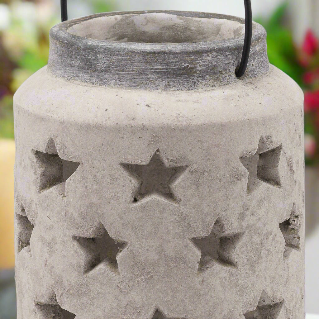 Bloomville Stone Star Lantern (23cm)