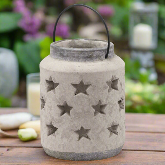 Bloomville Stone Star Lantern (23cm)