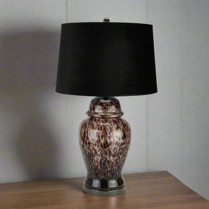 Black Dapple Acanthus Lamp
