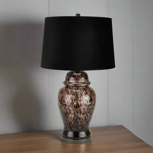 Black Dapple Acanthus Lamp