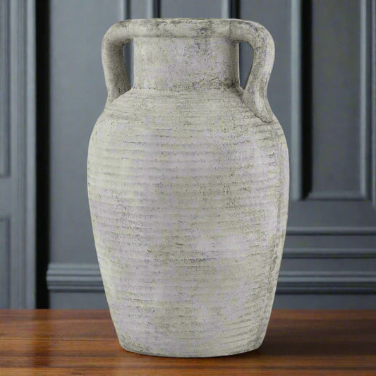 Athena Stone Amphora Vase Pot (Large)