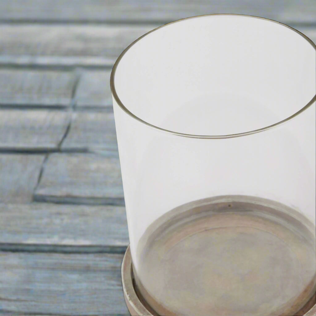 Siena Brown Hurricane Lantern (21cm)