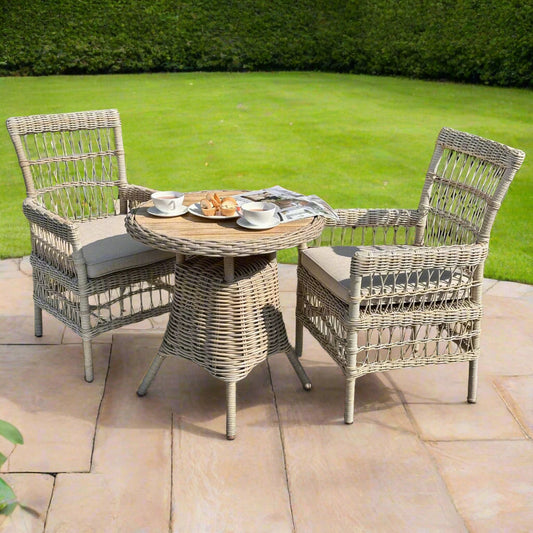 Amalfi Bistro Table With Wood Top