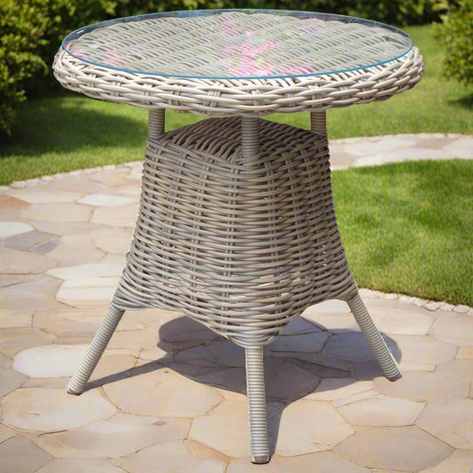 Amalfi Bistro Table With Glass Top