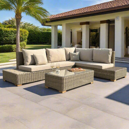Capri Large Corner And Coffee Table Set