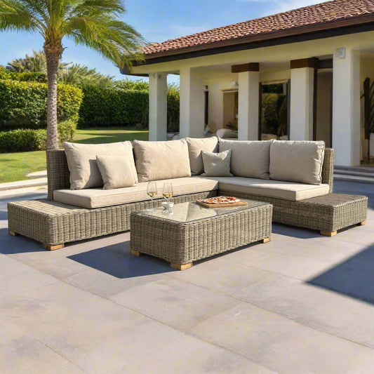 Capri Large Corner And Coffee Table Set