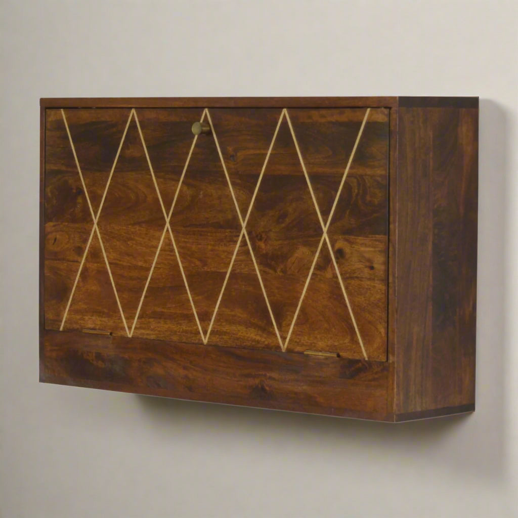 Geo Brass Flip Down Desk