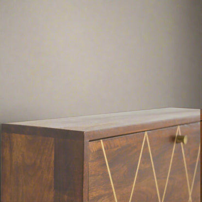 Geo Brass Flip Down Desk