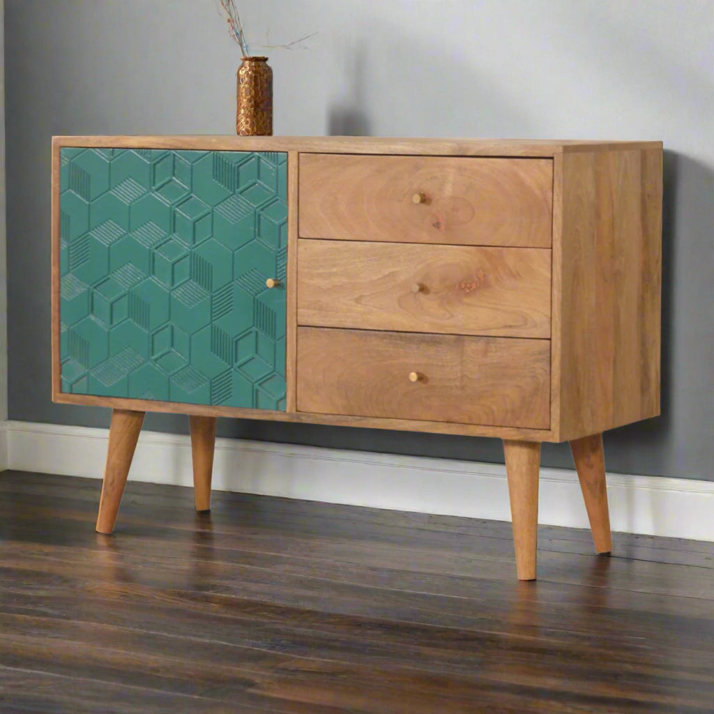 Acadia Teal Sideboard