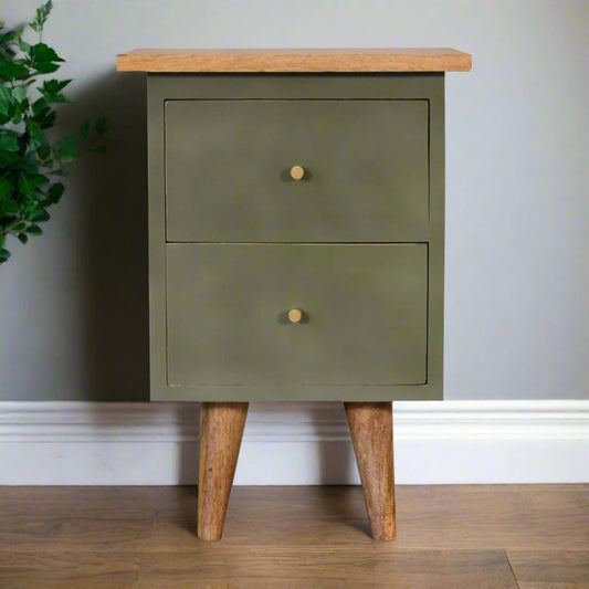 Olive Hand Painted Drawer Set