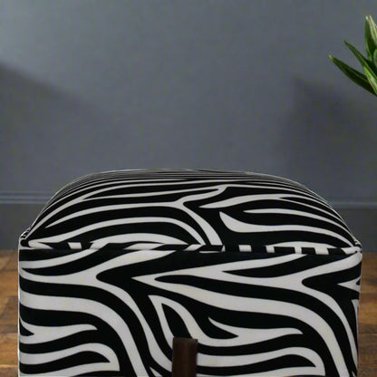 Zebra Footstool