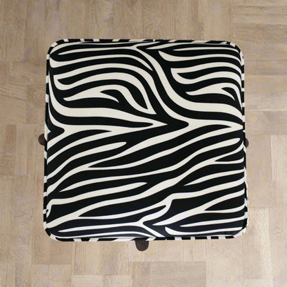 Zebra Footstool