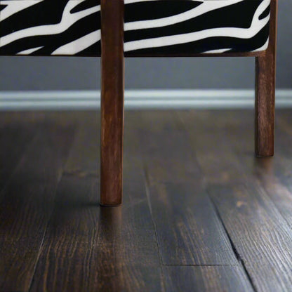 Zebra Footstool