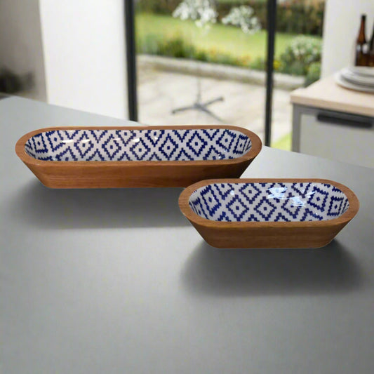 Aztec Rectangle Bowl Set of 2