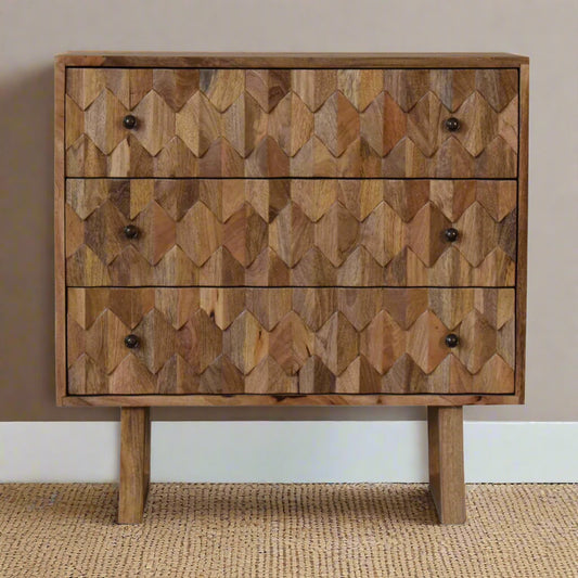 U-Shape Pineapple Drawer Chest