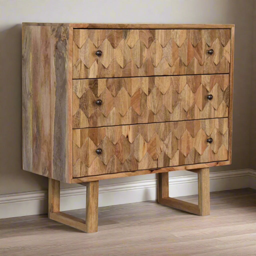 U-Shape Pineapple Drawer Chest