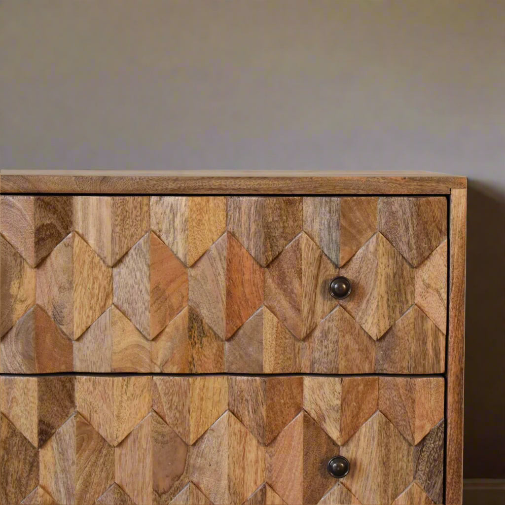 U-Shape Pineapple Drawer Chest