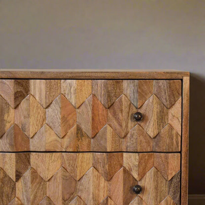 U-Shape Pineapple Drawer Chest