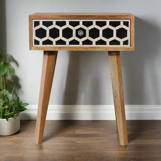 Honeycomb Bone Inlay Tapered Drawer Set