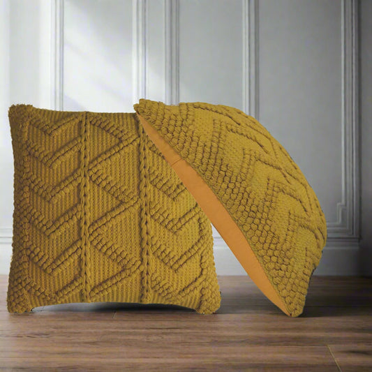 Alda Cushion Set of 2 - Mustard
