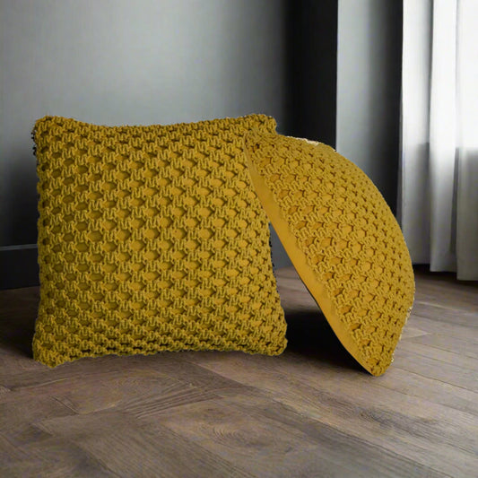 Myra Cushion Set of 2 - Mustard